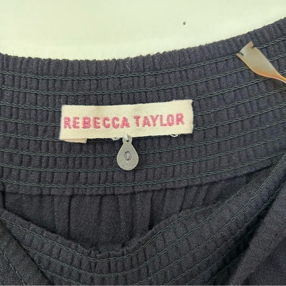 Rebecca Taylor Black Knee Length Skirt in Black sz 0 - Picture 2 of 3